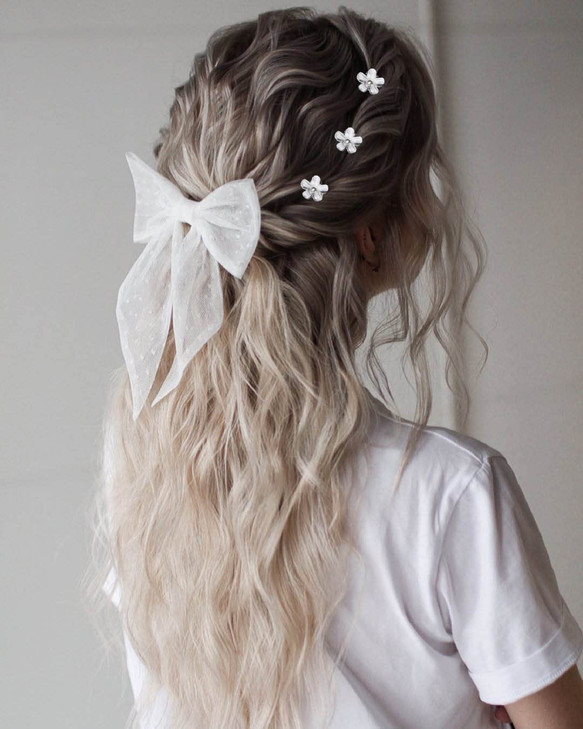 40Pcs Bridal Wedding Hair Pins, BetterJonny Rhinestone Flower Hair Barrettes U-Shape Hairpins for Wedding Prom Bride Bridesmaid Women Girls