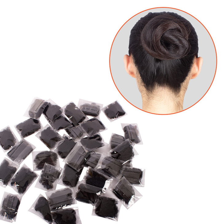 WeKen Pack of 20pcs Hair Nets Invisible Elastic Edge Mesh 50cm 20" Black