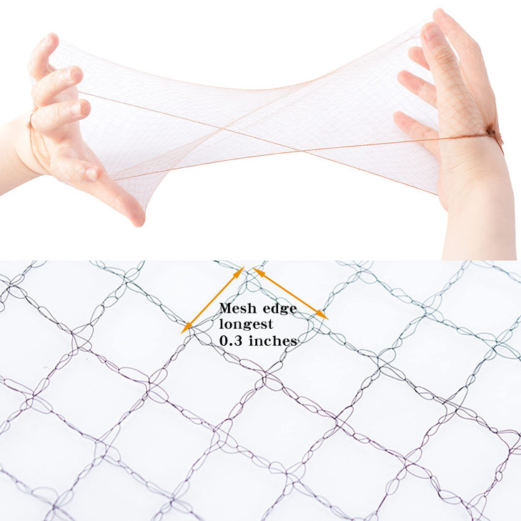 WeKen Light Brown Hair Net 10 Pcs Invisible Elastic Hair Nets for Hair Bun Making Women Sleeping Ballet Dancer Kitchen Food Serive 20" Individual Pac