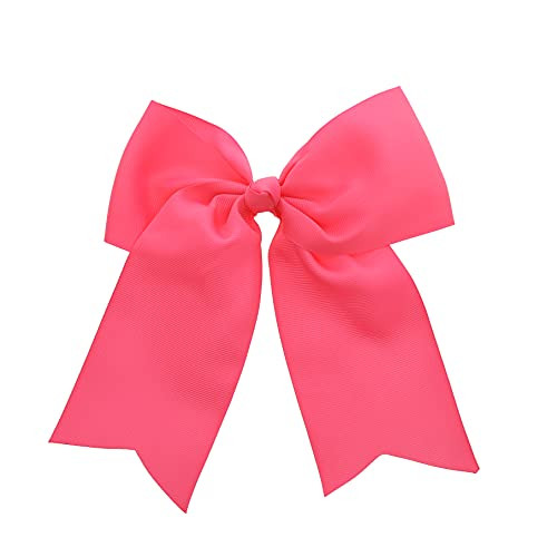 Pink Jumbo Bow Clip with Tails