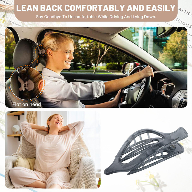 French Concord Hair Clips Claw - 6Pcs Side Slid Flat Hair Clips for Volume Strong Hold No Slip Grip Hair Claw Clips for Women Girls Thick Thin Hair (