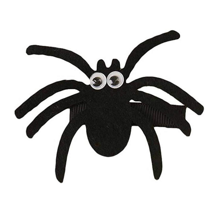VEICOSTT Halloween Spider Hair Clips Hair Accessories for Baby Girls ZFJ14 (Black)