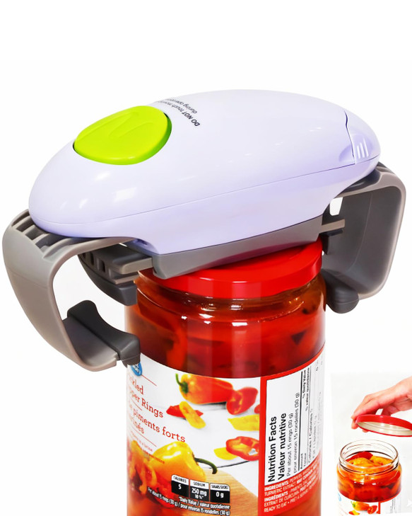 Electric Jar Opener for Arthritis Hands, Automatic Glass Jar Opener for Seniors, Bottle Opener for Weak Hands RA Suffers, Powerful Kitchen Gaget Suit