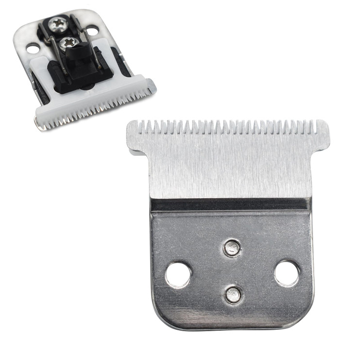 Professional Replacement Blades #32105 for Pro Li Trimmer D7#32655 D8#32400, Carbon Steel Fixed Blade with Ceramic Moving Blade, Compatible with Andi