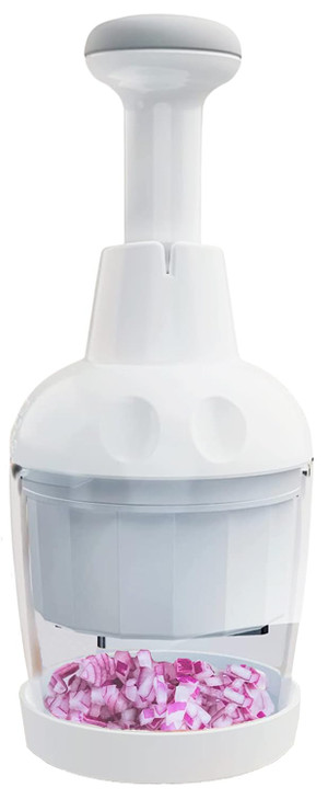 Pamper?d Ch?f Food Chopper, Vegetable Chopper, Onion Chopper, Garlic Chopper, Nuts Chopper - Hand Chopper For Vegetables Salads Fruits, Nuts. Dishwas