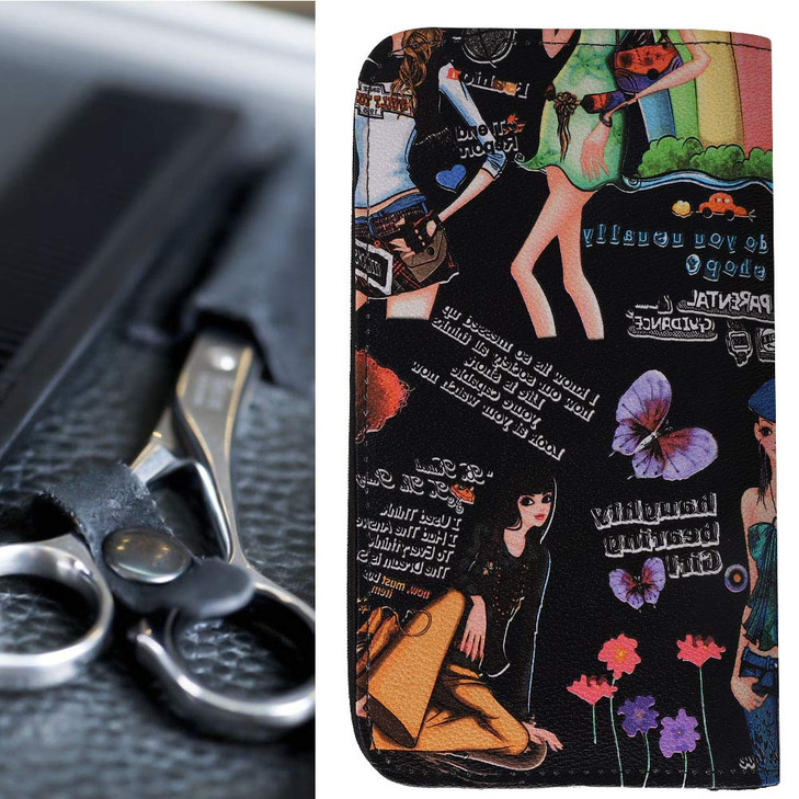 Hair Scissors Storage Case, Waterproof Hairdressing Tools Storage Bag Hair Salon Scissors Comb Barber Tool Case Pouch for Hairdresser