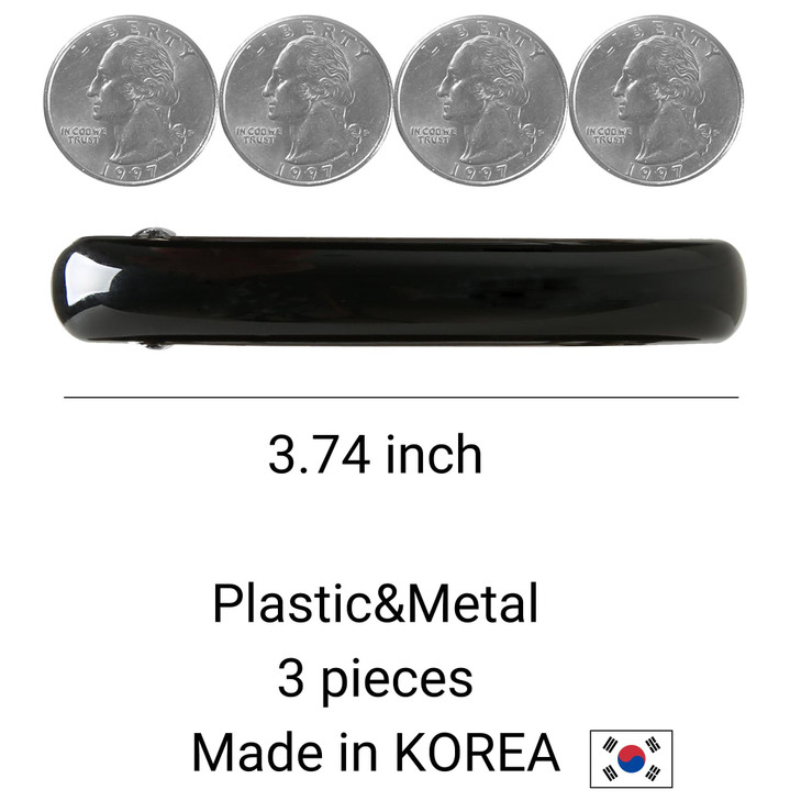 Aurora Pin Stylish Tortoise Shell Hair Clip - Autoclasp Barrettes For Styling in an Updo, Bun, Ponytail - Strong Korea Made Accessory for Thick, Medi