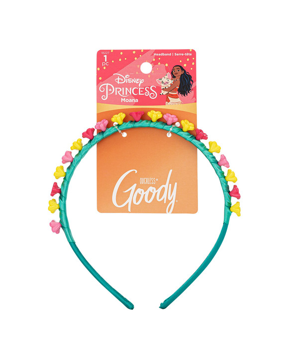 Goody Ouchless Headband For All Hair Types - Disney Princess, Moana - Comfort Fit for All-Day Wear - Beautiful Design for Instant Style - Pain-Free H