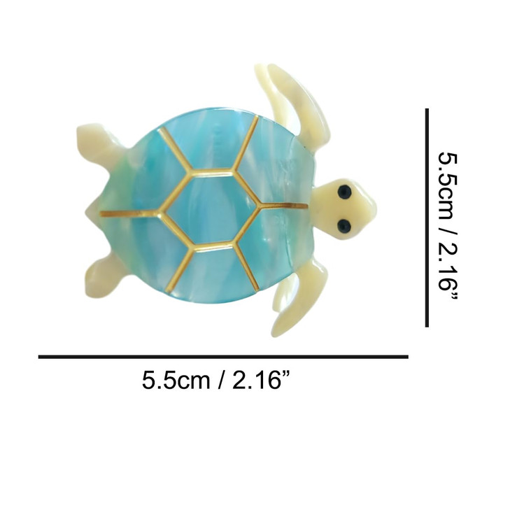 Turtle Hair Clip,Cellulose Acetate Hair Clips,Big Claw Clips for Women,Hair Accessories