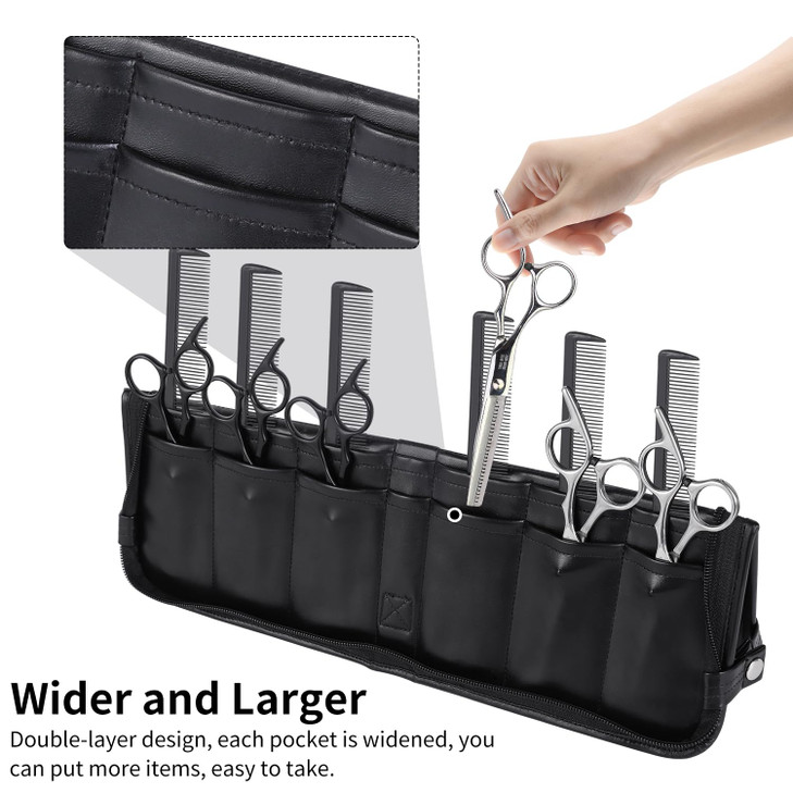 Hair Stylist Shear Scissors Holder Bag Shear Holder Shear Cases for Hairstylists Grooming Scissors Storage Barber Pouch Cases for Hairdressers, Profe
