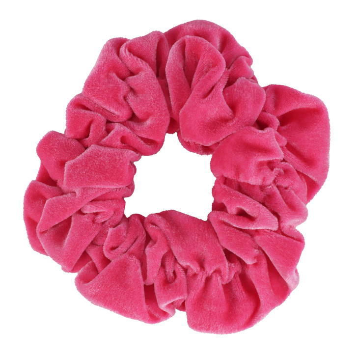 Hot Pink Jumbo Velvet Scrunchy