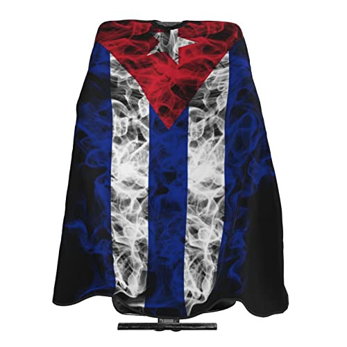 Cuba Cuban Flag Salon Hair Cutting Cape Cloth Barber Hairdressing Wrap Haircut Apron Cloth 55''X66''