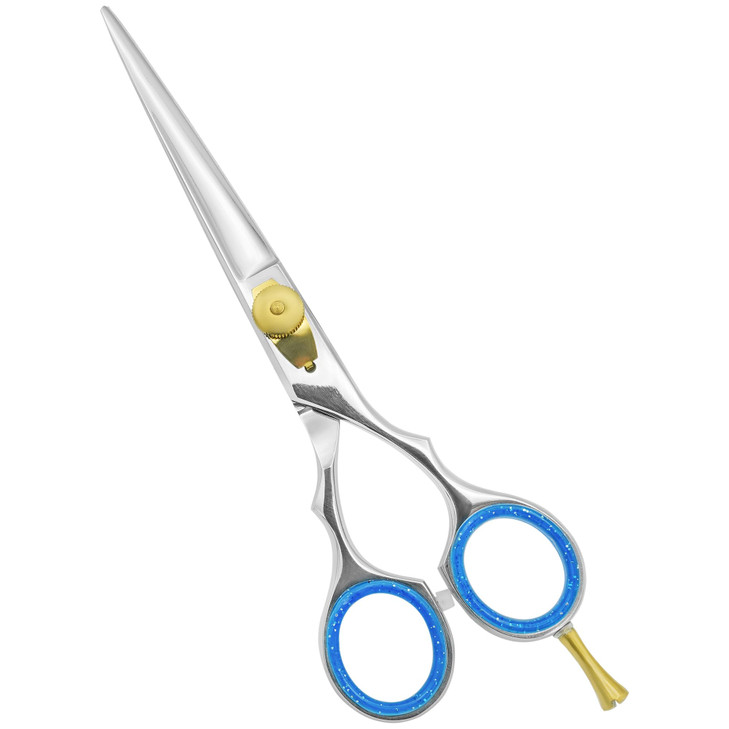 Professional Barber Scissor Hair Cutting Shears Hairdressing Razor Edge Stainless Steel Scissors Shears Length 6 inches Right Hand Hair Scissor for M