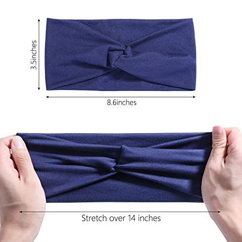 jollybows 16 PCS Headbands for Women Elastic Hair Bands Yoga Running Hair Wrap No Slip Hair Accessories for Girls