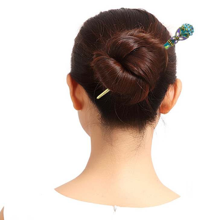 Fashion & Lifestyle 2 Count Hair Decor Chinese Traditional Style Hair Sticks Shawl Pins Picks Pics Forks for Women Girls Hair Updo Making Accessory 6