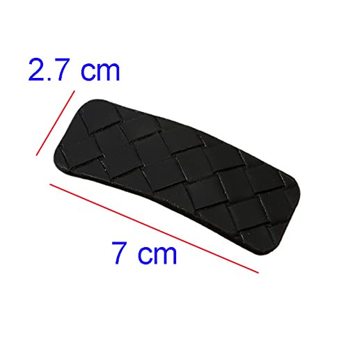 3 Pairs Rectangle Simple PU Leather Hair Clip Side Clip Snap Hair Clips Hair Pins Hair Barrettes Women Wedding Hair Styling Accessories