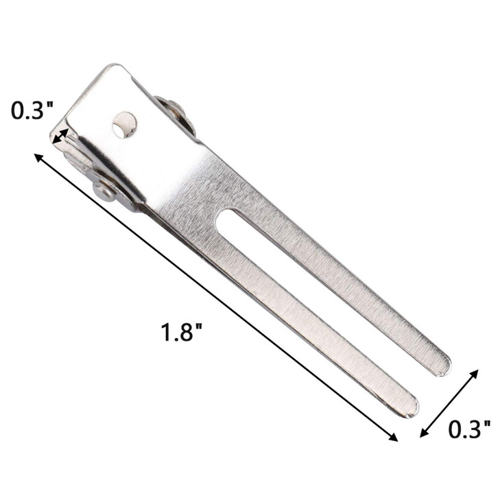 Hedume 300 Pack Double Prong Clips, Hairdressing Curl Setting Section Hair Clips, 1.8'' Metal Clips for Hair Salon, Barber, DIY, Styling