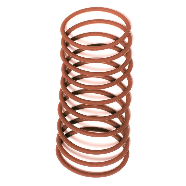 Mia Silkies Silicone Hair Elastics, Hair Ties, Hair Rubber Bands for Thick Hair, Wet Hair, Women, Athletes, Teens - Translucent Brown 10pcs