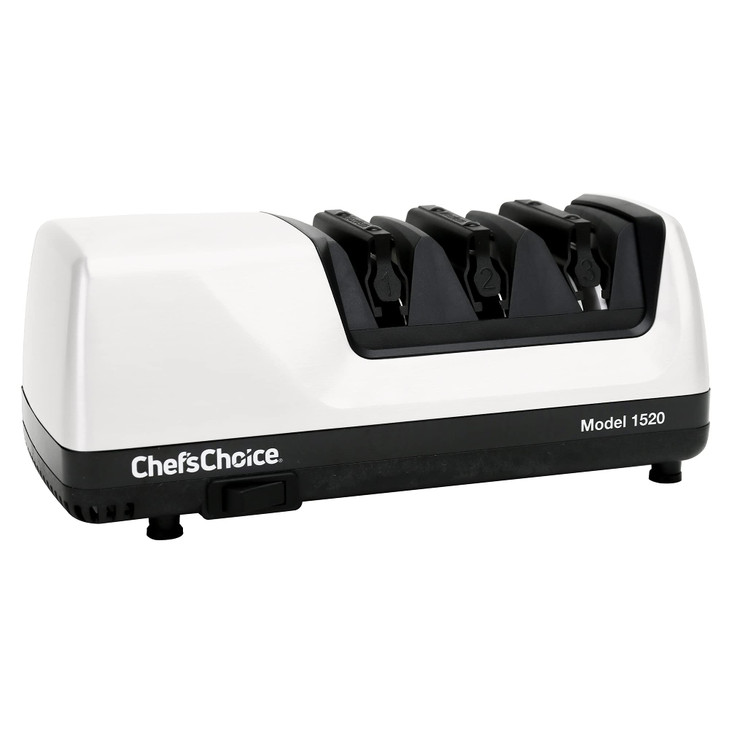 Chefs Choice Professional Electric Knife Sharpeners for 15- and 20-Degree Straight-Edge and Serrated Knives with Diamond Abrasives & Precision Angle