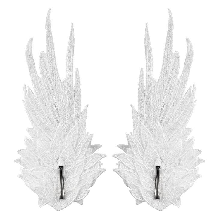 Feather Angel Wings Christmas Halloween Hair Clips Mardi Gras Hair Barrettes Lolita Cosplay Headband Hair Band