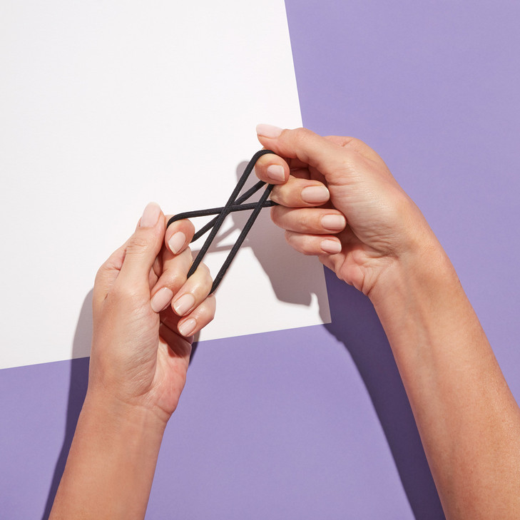 Goody Hair Women's Braided Hair Elastics Black 4mm for Medium Hair, 32 Count (Pack of 1)