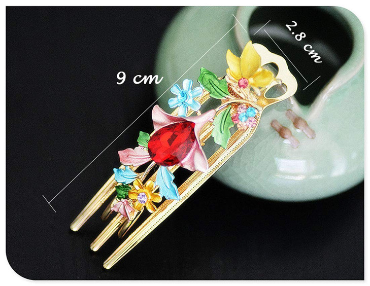 Set of 2 Metal Alloy Butterfly Jaw Rhinestones Alligator Sectioning Clips Hair Pins Non-Slip Hair Grips Accessories for Women and Girls