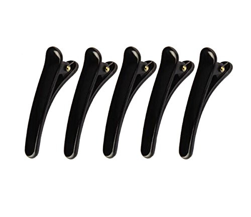 12 Pcs Black Duckbill Clips - DIY Tip Mouth Clip Spring Clip Hair Clips Hair Pins Handmade Headdress Accessories for Women (Length 4.9cm/1.93in)