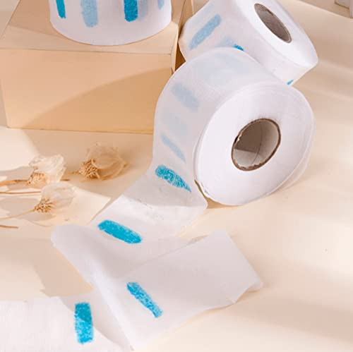 ericotry 2Rolls Disposable Barber Neck Strips Hairdressing Stretchy Neck Paper Wrap Barber Accessories for Salon Barber Shop Hair Cutting Styling (Wh