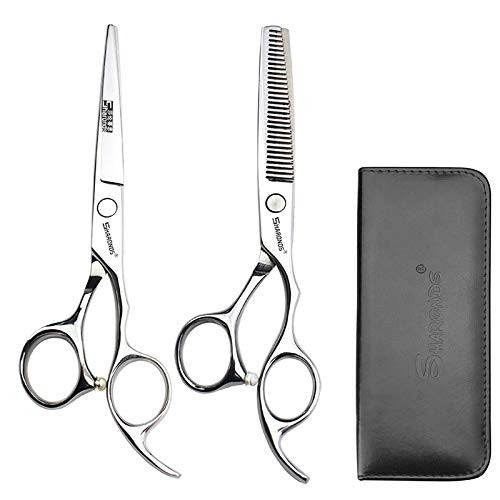 Professional Hair Scissors Set 2 pcs Cutting Scissors Thinning Scissors Hairdressing Barber Scissors Set