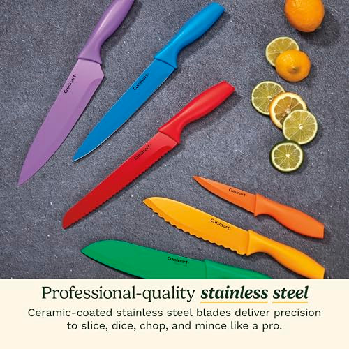 Cuisinart C55-01-12PCKS Collection 12-Piece Knife, Multicolor Advantage-Cutlery-Set, Multi-colored