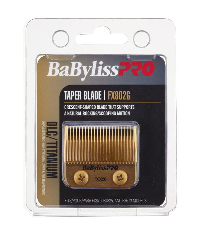 BaBylissPRO Barberology DLC Titanium Replacement Taper Blade for Hair Clippers (FX802G)