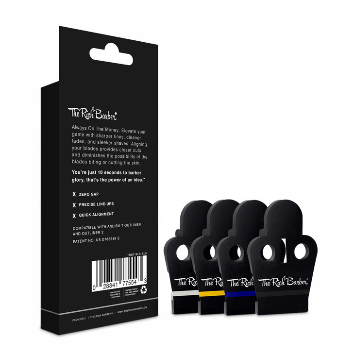 The Rich Barber On The Money 10-Second Blade Setter - Zero Gap Tool for Razor, Barber Blade Alignment, Close Shave, Clean Fade, Sharp Line - Hair Sty