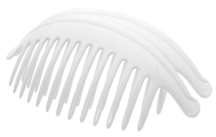 France Luxe Belle Larger Interlocking Comb, White, Set of 2 - An Excellent Styling Solution For Long/Thick or Curly Hair