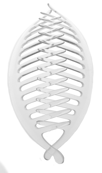 France Luxe Belle Larger Interlocking Comb, Clear, Set of 2 - An Excellent Styling Solution For Long/Thick or Curly Hair