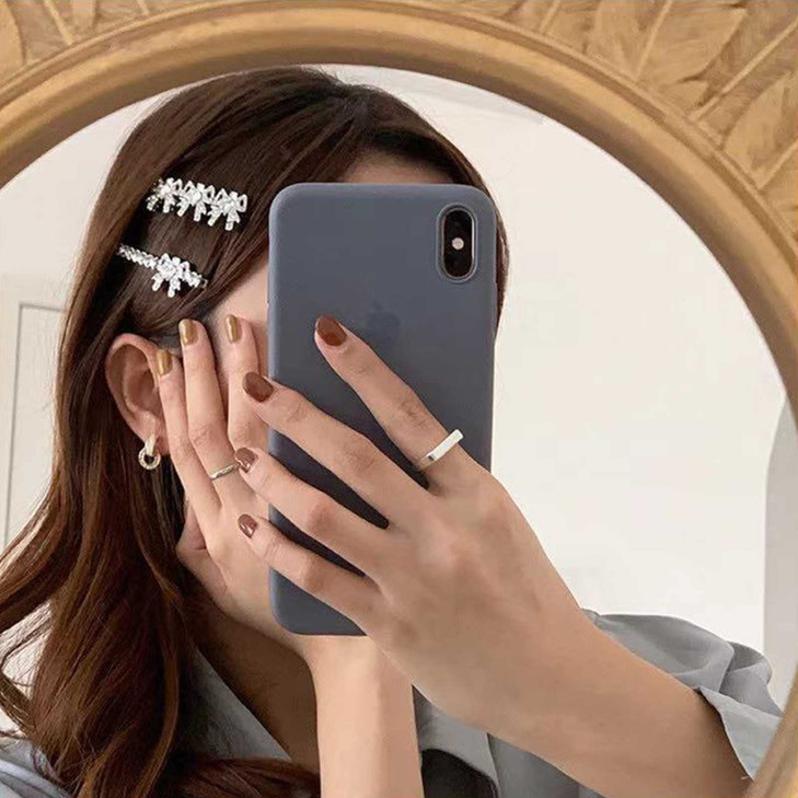 Yheakne Vintage Crystal Hair Clip Pin Silver Bow Rhinestone Hair Pins Clip Bridal Hair Barrette Hairpin Shine Crystal Wedding Headpieces Decorative B