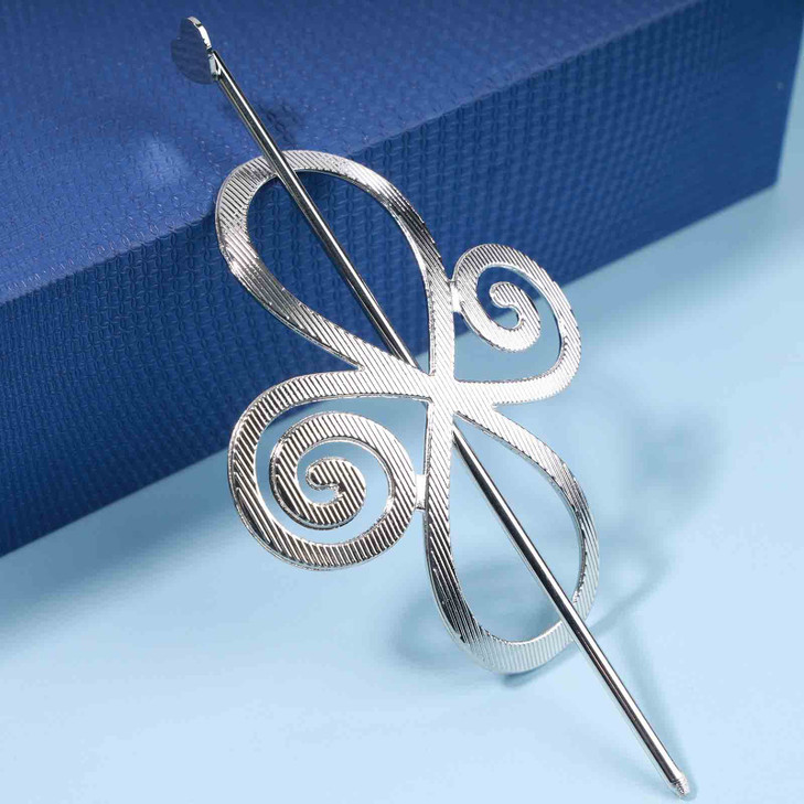Yheakne Vintage Celtic Knot Hair Slide Pin Silver Celtic Infinity Hair Barrette Long Hair Pin Bun Holder Clips Decorative Hair Accessories for Women