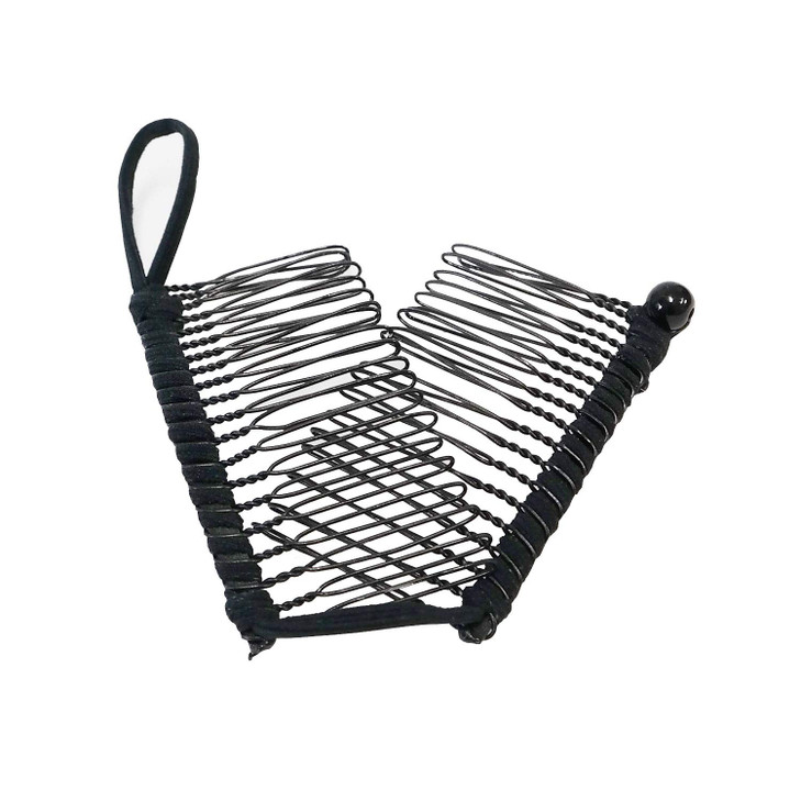 GETAGOTA Banana Clips Comb Hair for Thick Hair for Women Adjustable Stretch Ponytail Holder Accessory Double Combs Thick Curly Heavy Hair Grip Stylin