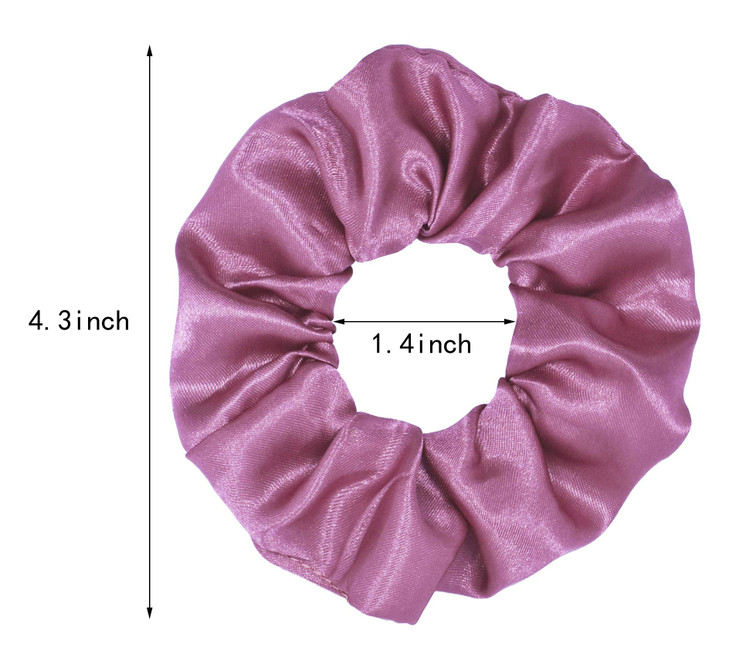 Mcupper 40 Pcs Hair Silk Scrunchies Satin Elastic Hair Bands Scrunchy Hair Ties Ropes Scrunchie for Women Girls Hair Accessories - 40 Assorted Colors