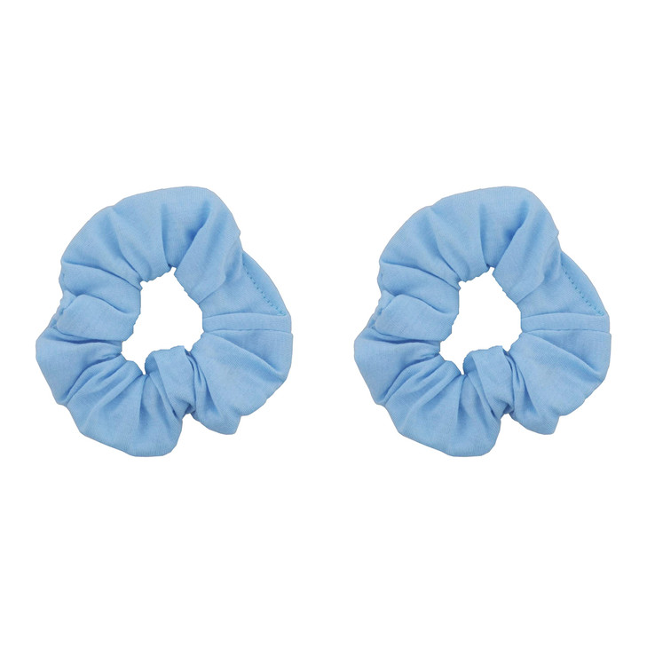 Set of 2 Solid Scrunchies (Light Blue)