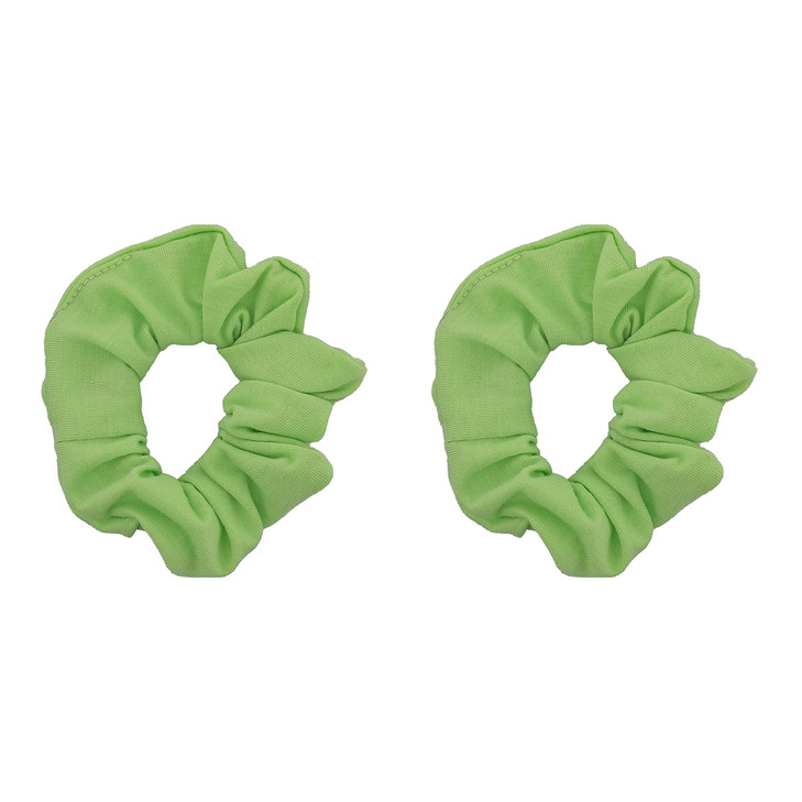 Set of 2 Solid Scrunchies (Light Green)