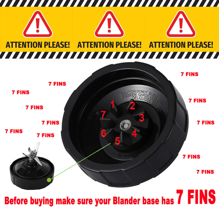 Ninja Blender Cups Replacement, Replacement 24oz Blender Cup For Ninja BL450 BL480 BL482 BL640 BL642 BL682 BN401 BN751 BN800 BN801