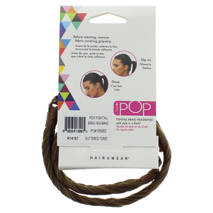 Hairdo Pop Thick Braid Headband, R1416t Buttered Toast, R1416T Buttered Toast