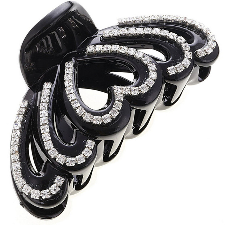 1PC Large Fancy Rhinestones Claw Clip Elegant Style Jaw Clips For Women Lady Thick Hair