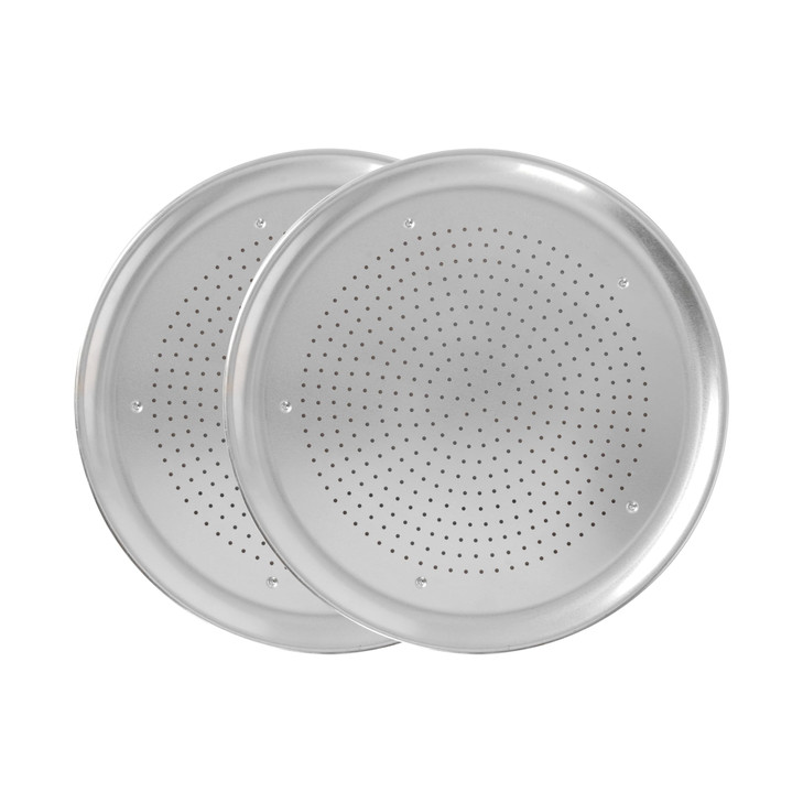 Nordic Ware Naturals 16" Air Crisp Perforated Aluminum Pizza Pan, Set of 2