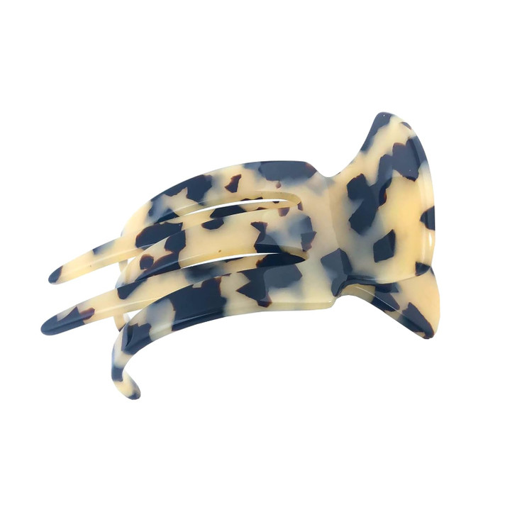 French Amie Pelican White Tokyo Handmade Celluloid Side Slide Beak Duck Jaw Hair Claw Clip Clamp Clutcher for Fine Hair Types