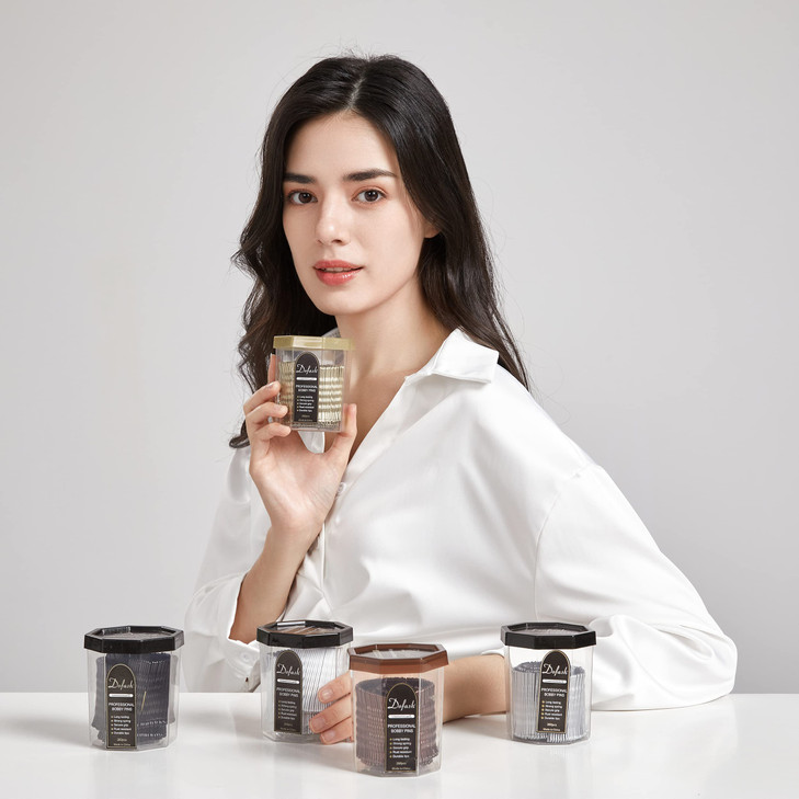 Dofash 5CM/2In Wavy Bobby Pins Blonde Hair Pins Bulk Metal Hair Grips for Women 260pcs (Blonde)