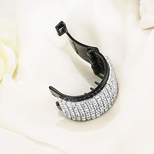 Crystal Eleven-row Rhinestone Ponytail Hair Ring for Long Hair Horsetail Buckle Simple Hair Ties Ponytail Hair Cuff Hair Bands