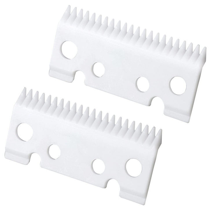 WAHFOX 2pcs Replacement Ceramic Blades for Andis master Ceramic moving blade for andis master clipper blades Hair Clippers