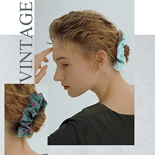 Cehomi 65 Pcs Velvet Hair Scrunchies Hair Bands for Women or Girls,Elastic Soft Ponytail Holder Hair Ties for Birthday, Party, Thanksgiving, Christma