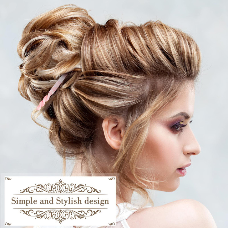 6 Pcs Acetate Hair Stick Tortoise Shell Hairpin Chopstick Hair Accessories Leopard Print Hair Pin Retro Hairpins Disk Hair Stick Hair Styling Pin wit